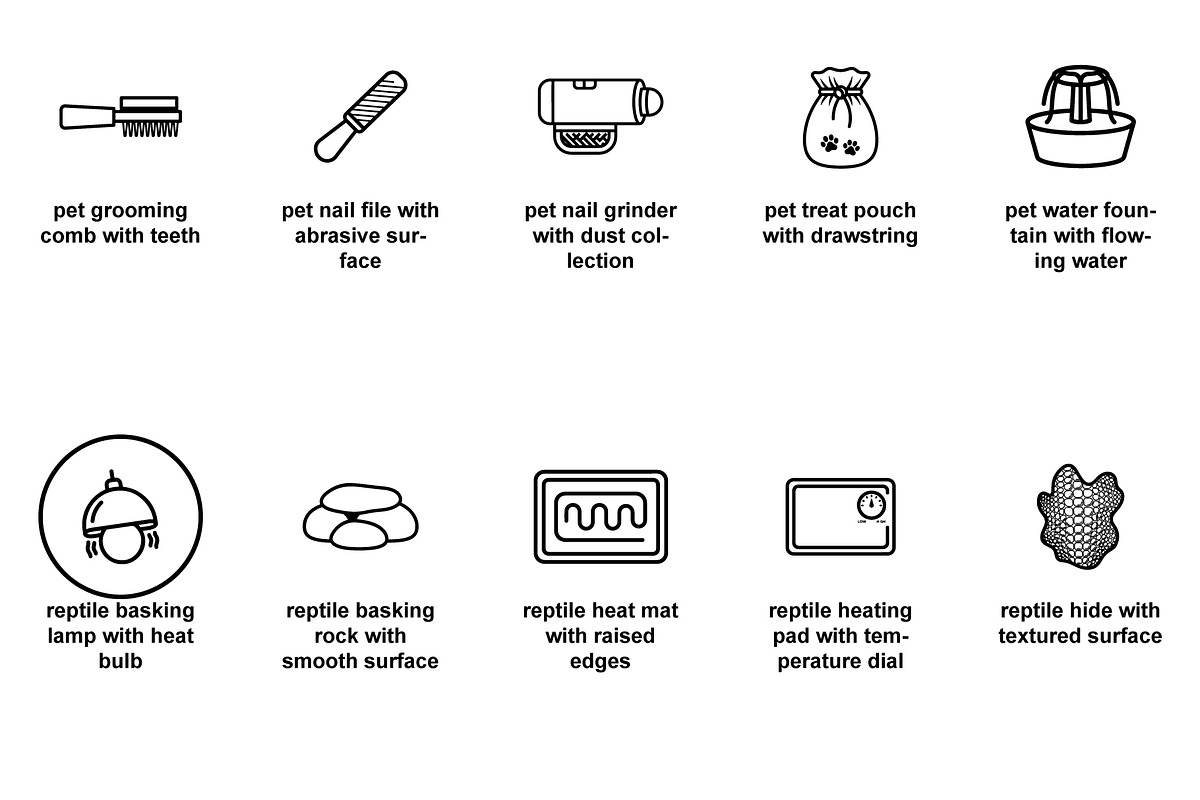 Animal veterinary tools Icon Set, an Outline Icon by Nurlan's shop (Photo 2 of 6)