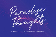 Paradise Thoughts Typeface, a Script Font by Mats-Peter Forss (Thumbnail 1 of 9)