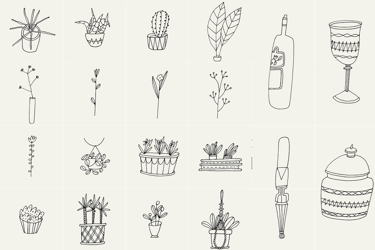 82 Hand Drawn Logo Elements PSD, an Object Graphic by Sasha Mitkalova (Photo 4 of 5)