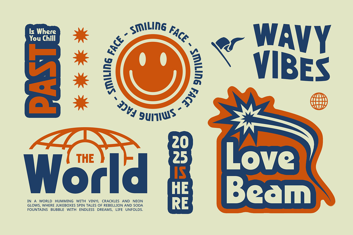 CS Bugle – Retro Font, a Sans Serif Font by Craft Supply Co. (Photo 6 of 8)