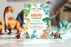 Kid Birthday Card Mockup, 5x7 Card