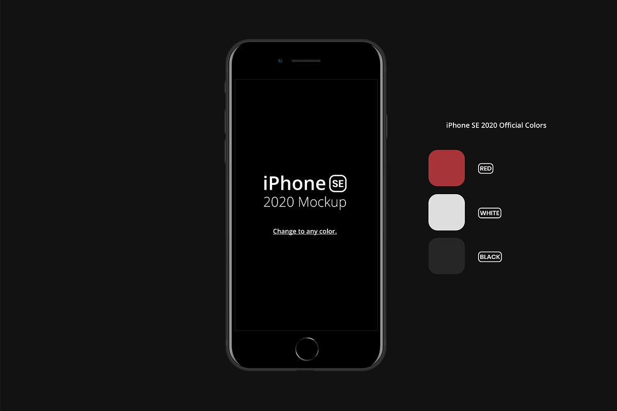 iPhone SE 2020 Mockup, an iPhone Mockup by GraphicValley (Photo 6 of 6)