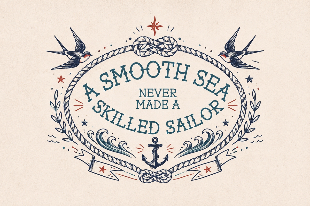 Captain Terry - American Tattoo Font, a Handwritten Font by HipFonts (Photo 5 of 9)