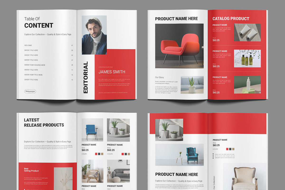Product Catalog Brochure, a Magazine Template by ClickPaint_Studio (Photo 2 of 4)