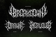 Nervous Beyond | Metal Font, a Blackletter Font by WingBuk (Thumbnail 2 of 12)
