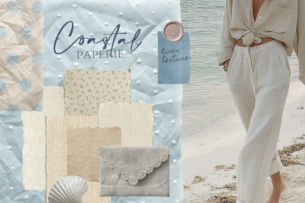 Coastal paper 180+ Vintage textures, an Object Graphic by 60secondsArt (Photo 10 of 12)