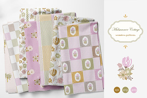 Midsummer Cottage - Patterns, a Pattern Graphic by InaCorart