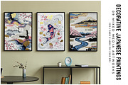 Decorative Japanese Paintings, a Decorative Illustration by Digital Art Creations (Thumbnail 5 of 7)