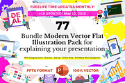 SALE | 77 FLAT VECTOR ILLUSTRATION, a Presentation Template by rivatxfz (Thumbnail 1 of 9)