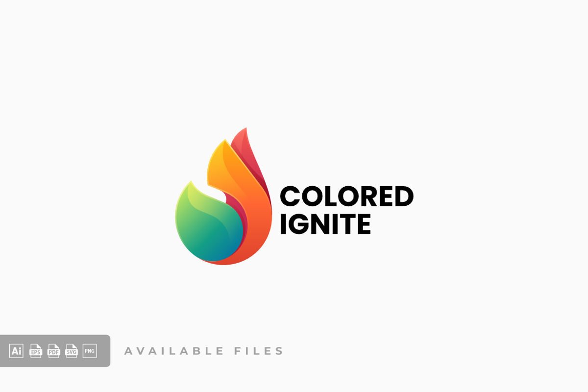Ignite Gradient Colorful Logo, a Branding & Logo Template by ivan_artnivora