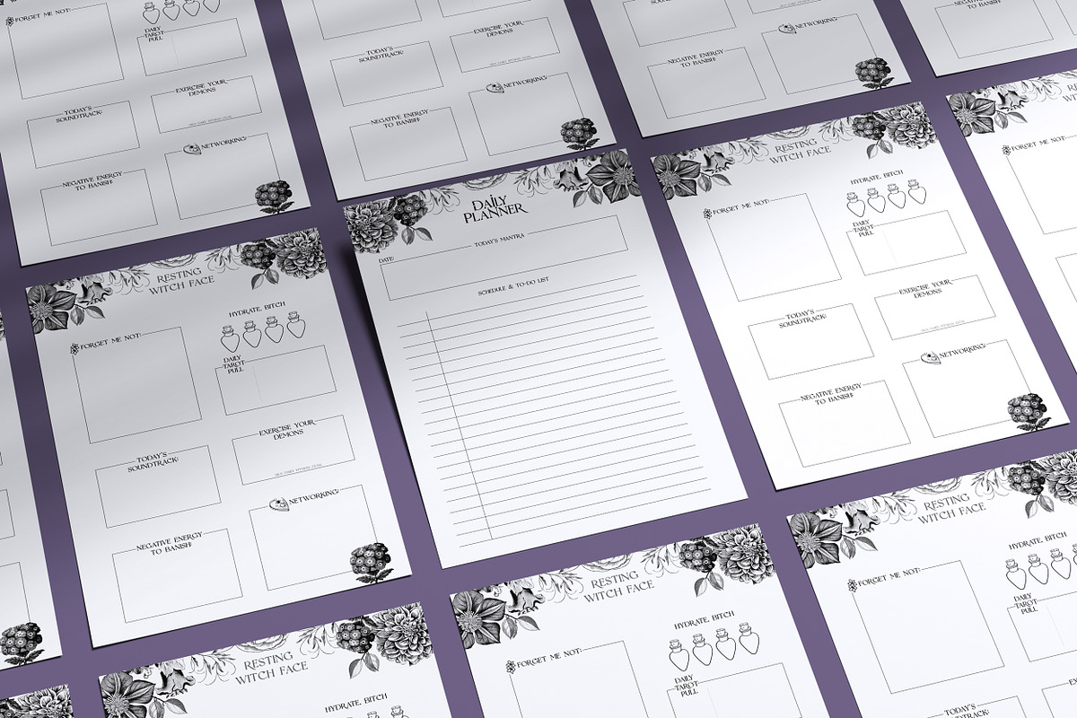 Witchy Daily Planner, a Stationery Template by mallory.jacobson (Photo 1 of 9)
