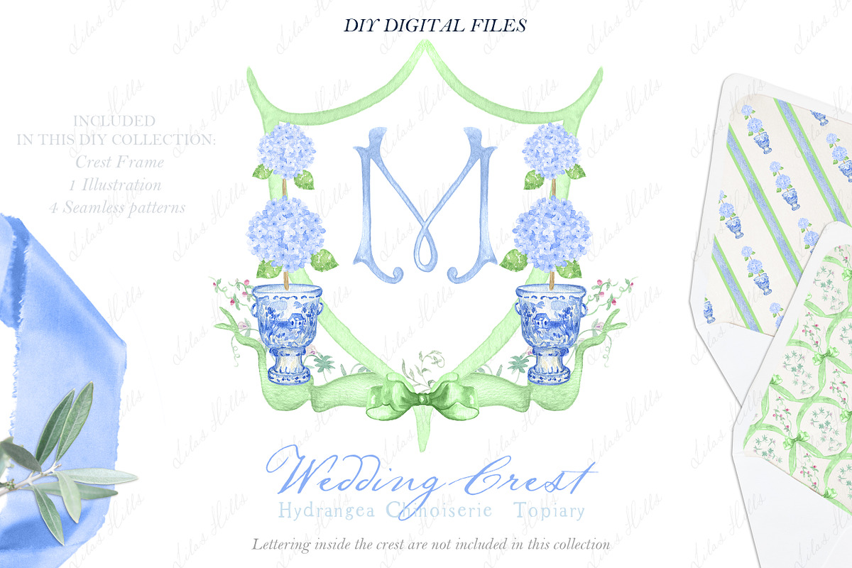 Hydrangea Chinoiseries Topiary, an Illustration by LABFcreations (Photo 1 of 4)