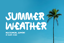 Summer Weather Font