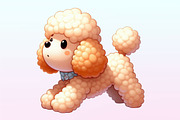 Toy Poodle Dog Watercolor Clipart, a Graphic by CitraGraphics (Thumbnail 2 of 4)