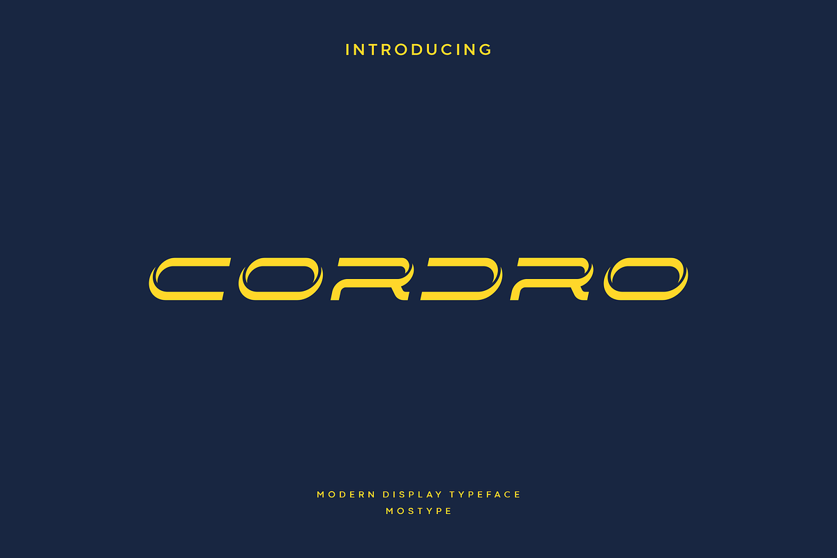 Cordro - Modern Display Typeface, a Font by Letterna (Photo 1 of 4)
