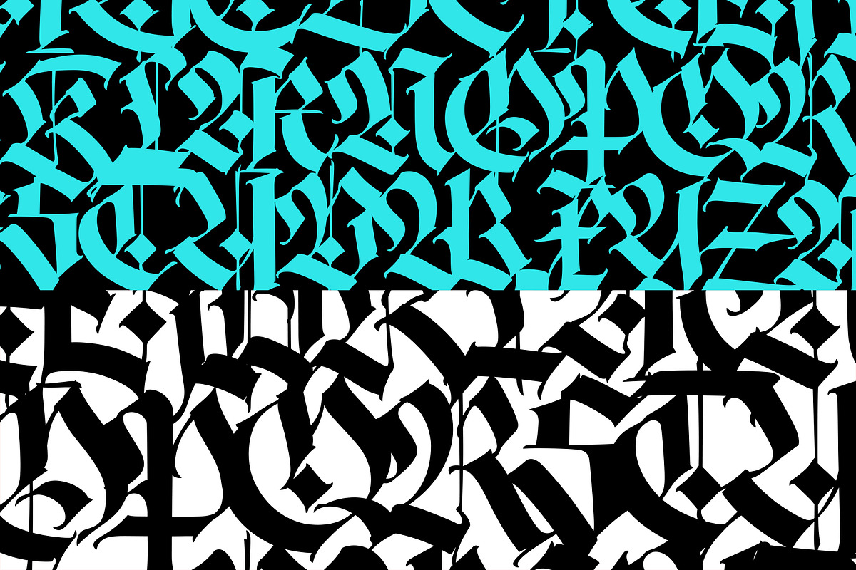 Gothic vector letters - 13, an Object Graphic by GeekClick (Photo 15 of 16)