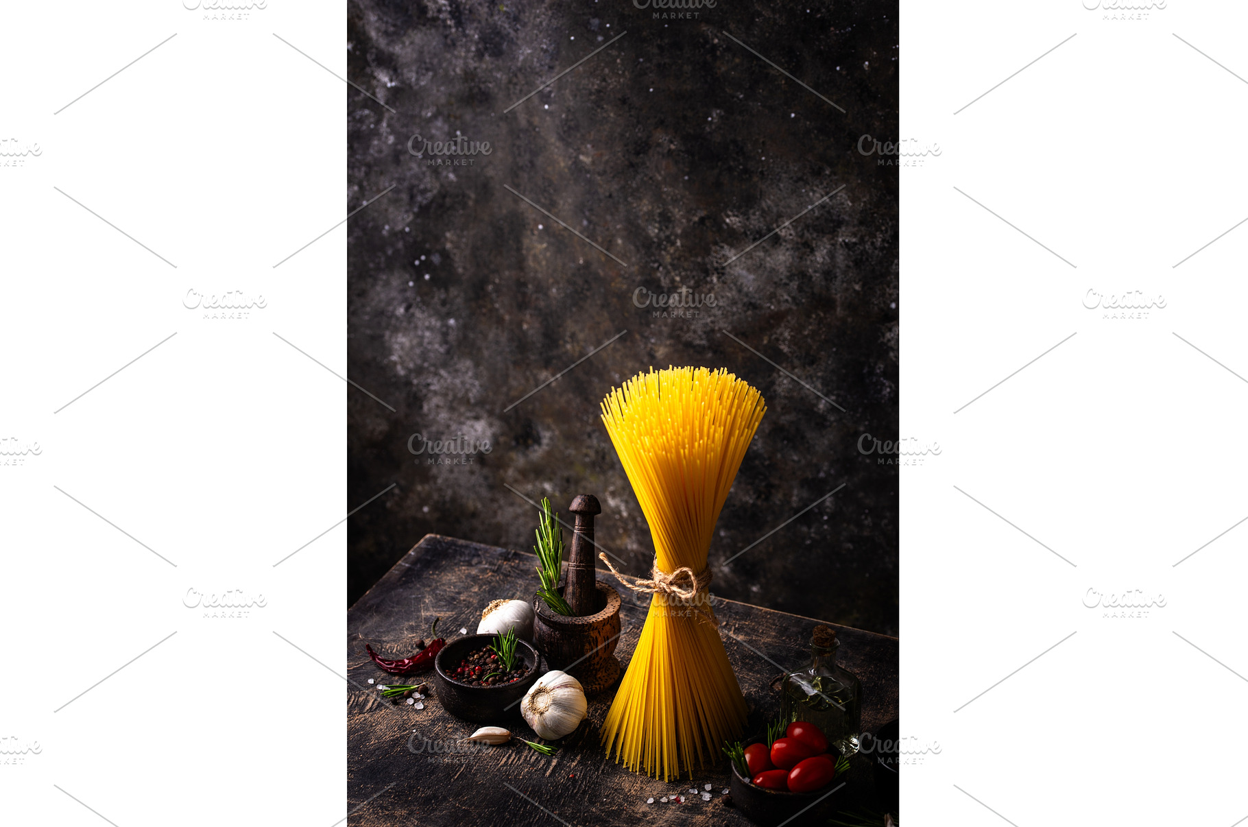 Italian food background with, a Food & Drink Photo by Yulia Furman