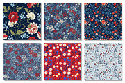 Floral Digital Paper, Ditsy Flowers, a Texture Graphic by Dream Creation (Thumbnail 3 of 6)