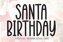 Santa Birthday | Script Font