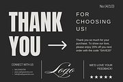 Card Template Thank You, a Graphic by Dheny Designer (Thumbnail 4 of 10)