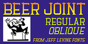Beer Joint JNL, a Serif Font by Jeff Levine Fonts (Thumbnail 1 of 5)