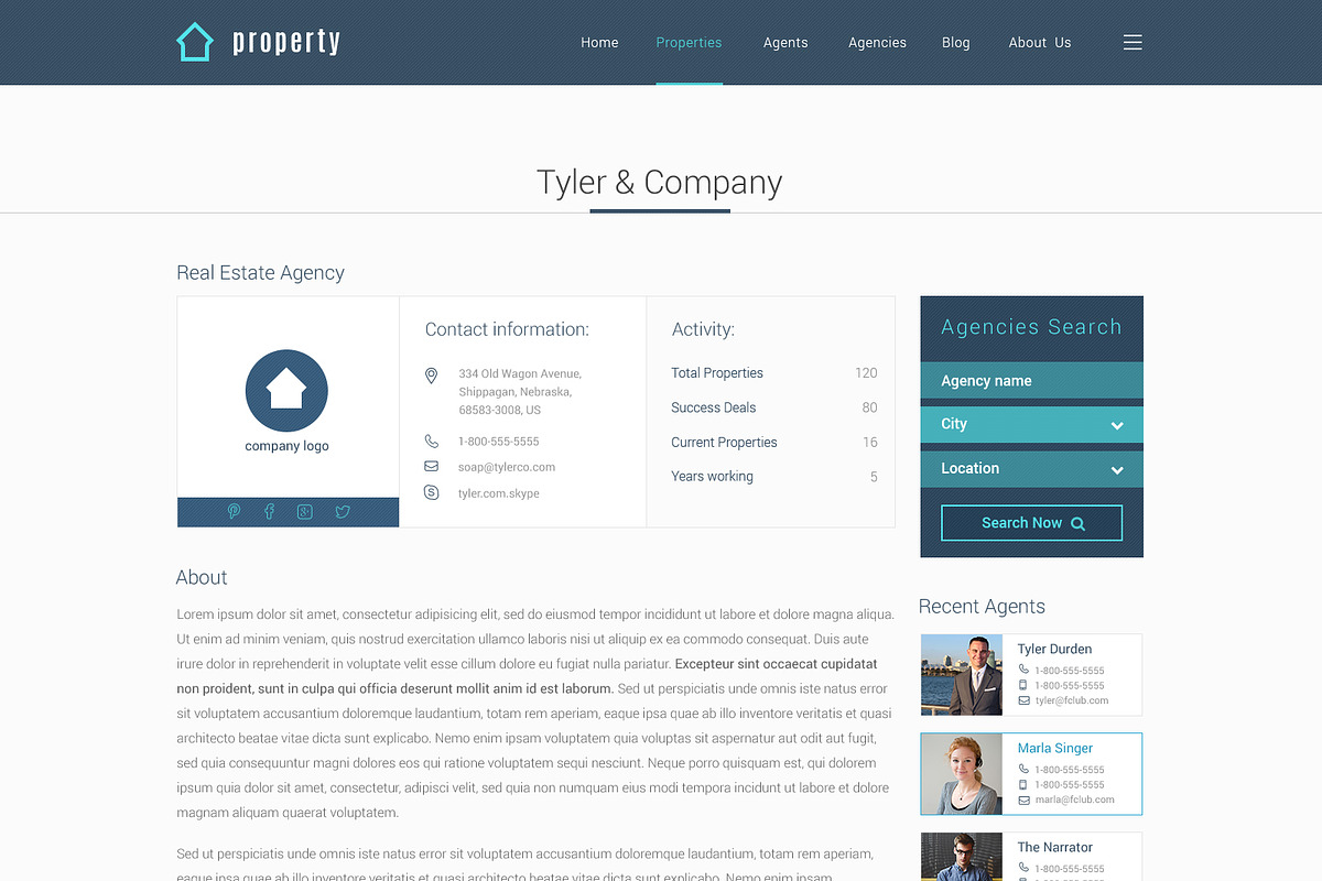Property Real Estate Psd Template A Websites App Template By
