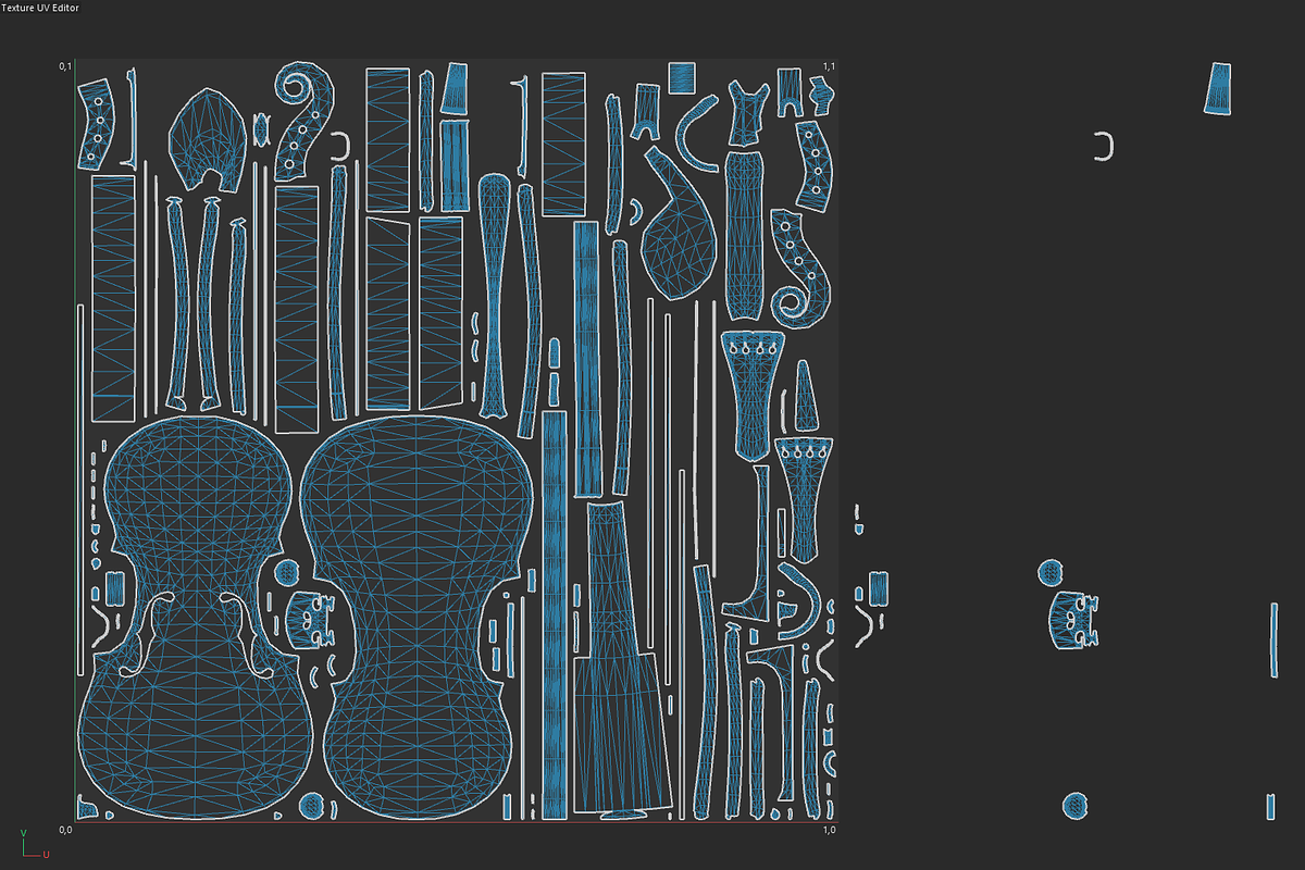 Violin, an Object 3D Model by Snji | 3D Models (Photo 11 of 12)