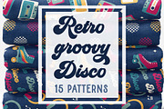 Retro disco groovy patterns, a Pattern Graphic by RevolutionizZed (Thumbnail 1 of 10)