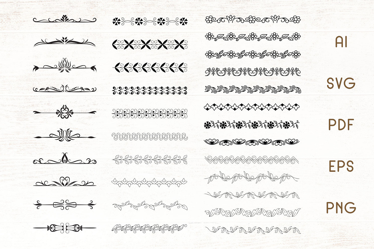 Hand Drawn Borders and Dividers, an Illustration by Dasagani