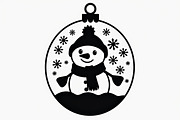 Christmas Laser Cut Ornament Bundle, a Graphic by musafir_fashion (Thumbnail 12 of 16)