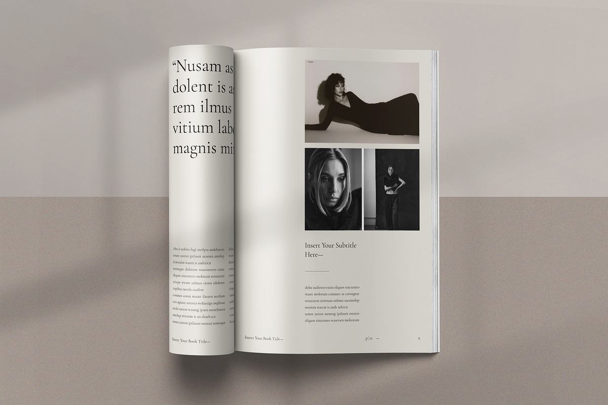 Book Layout & Magazine Template, a Brochure Template by Olion Lora (Photo 6 of 24)