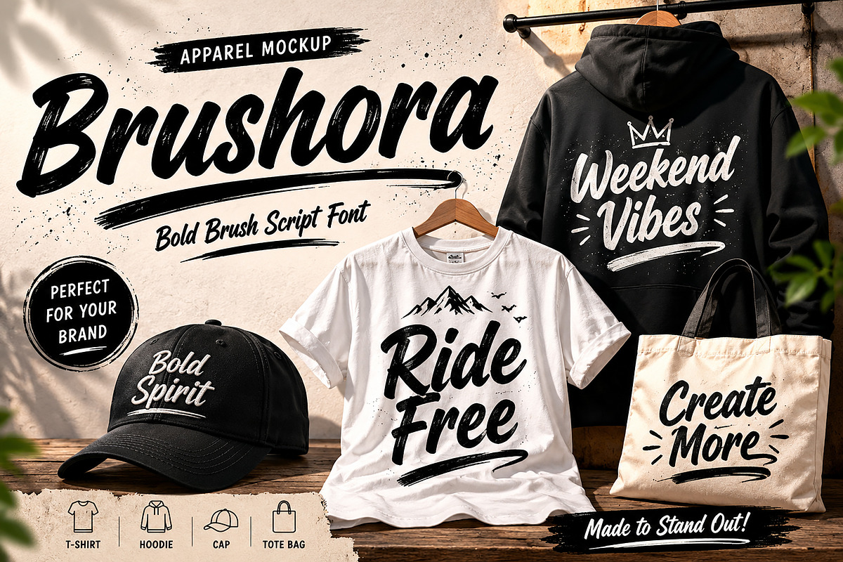 Brushora, a Script Font by Wow Magic (Photo 2 of 5)