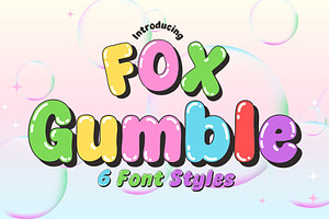 Fox Gumble : 6 Font Style, a Handwritten Font by Fox7 By Rattana