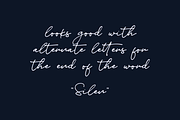 Silen - Stylish signature font, a Handwritten Font by alphArtype (Thumbnail 3 of 11)