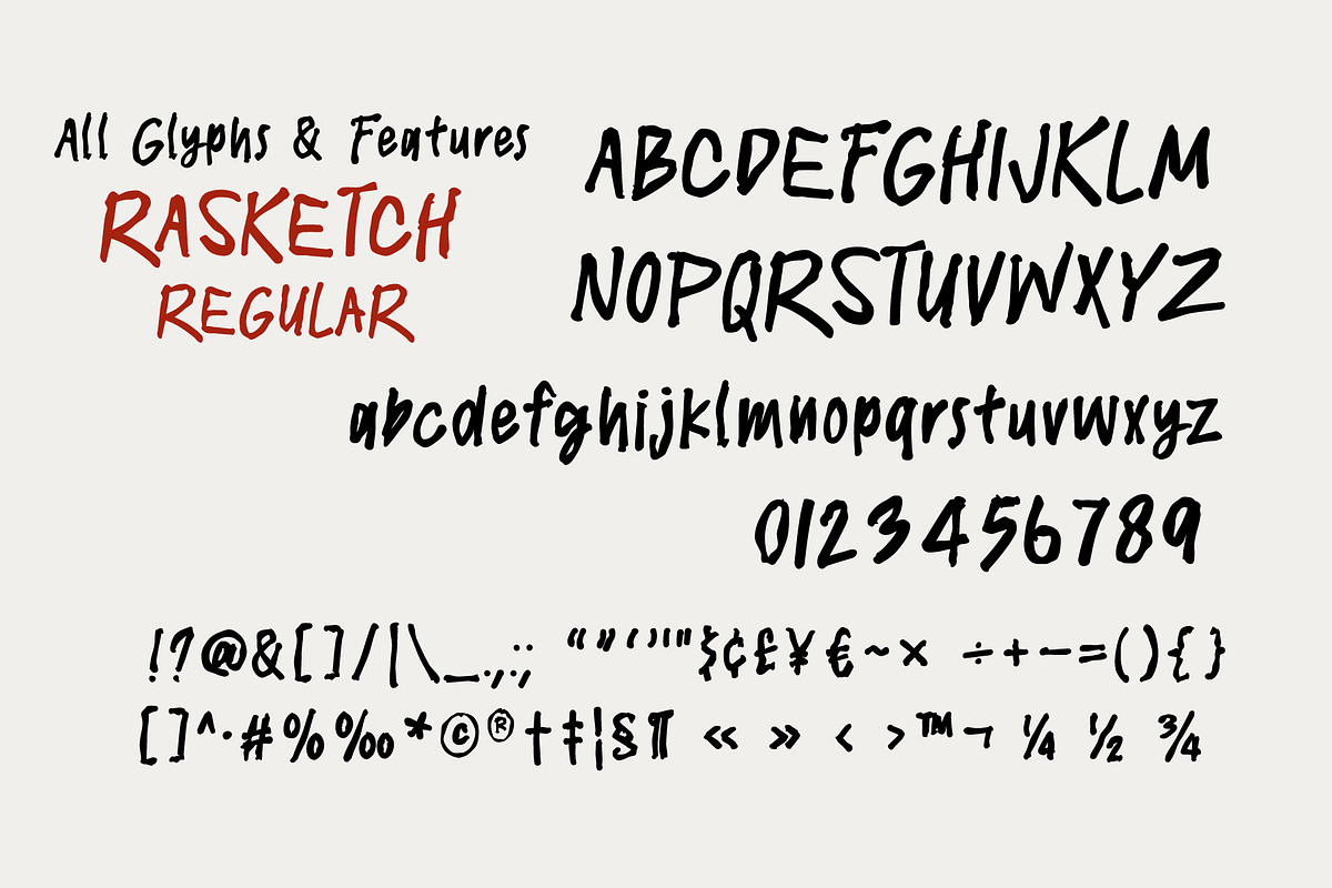RASKETCH, a Handwritten Font by BBtypeStudios (Photo 13 of 16)