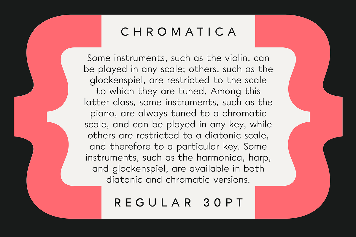 Chromatica, a Sans Serif Font by Polytype (Photo 13 of 15)