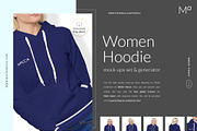 Women Hoodie Mock-ups Set FREE DEMO, a Books & Magazine Mockup by Apparel_Mockups (Thumbnail 26 of 28)