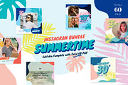Instagram Bundle - Summertime, a Social Media Template by muhisya (Thumbnail 1 of 7)