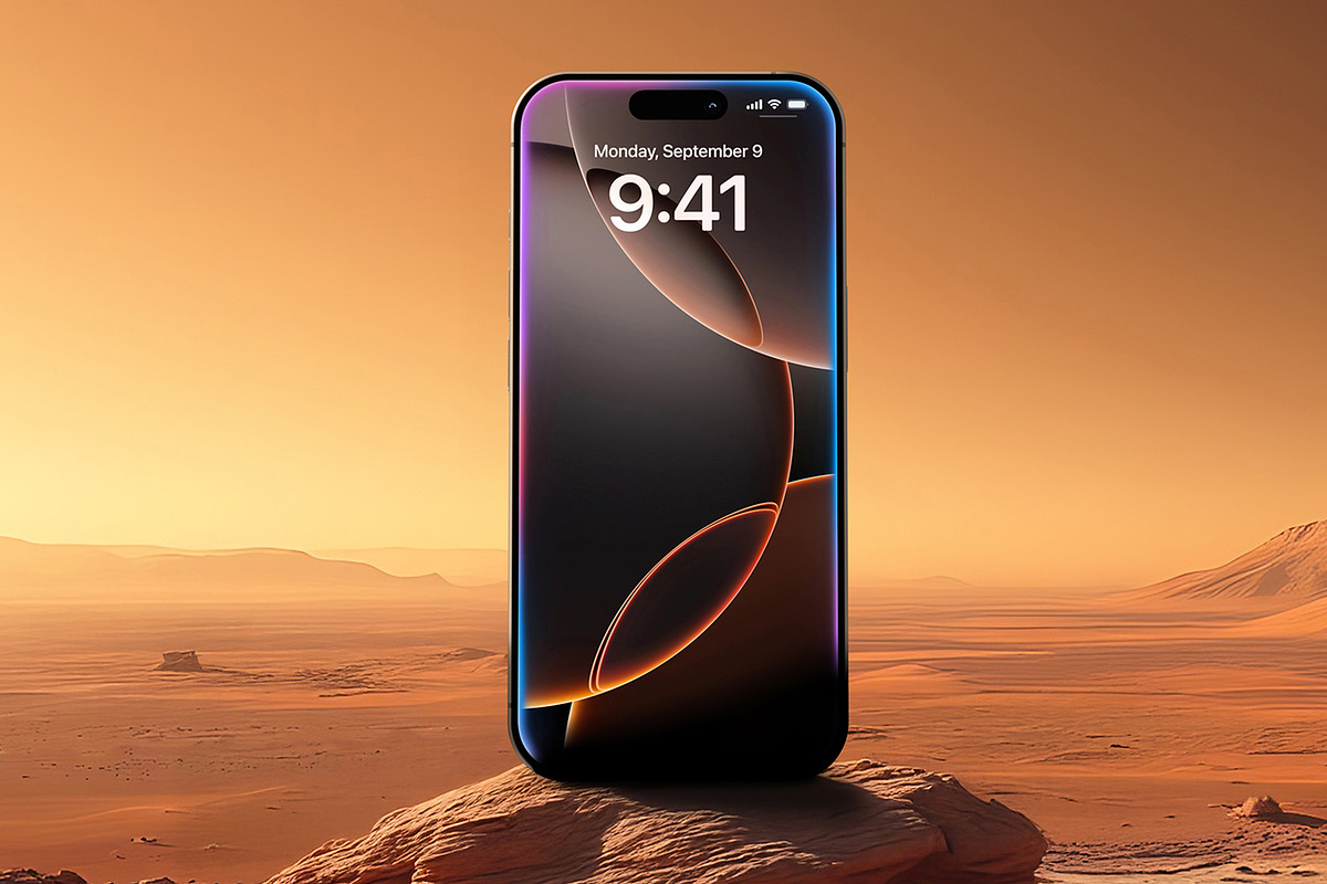iPhone 16 Pro Mockups - Mars, an iPhone Mockup by viworx (Photo 5 of 8)