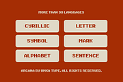 Arcana Game Pixel Font, a Font by alpercakici (Thumbnail 10 of 13)
