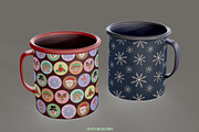 Merry Christmas Clipart and Patterns, a Seasonal Illustration by Drafts n Doodles (Thumbnail 9 of 12)