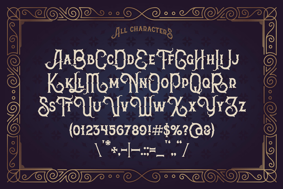 The Far Kingdoms font preview 3