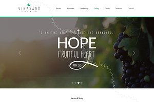 Vineyard Church - One Page Theme