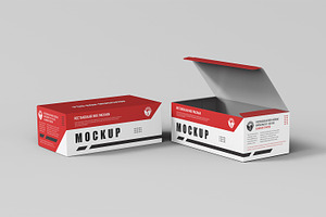 Rectangular Paper Box Packaging PSD