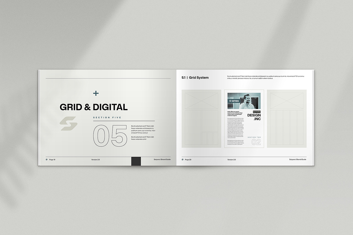 Minimal Brand Guideline Template, a Brochure Template by KreateTribe (Photo 13 of 14)