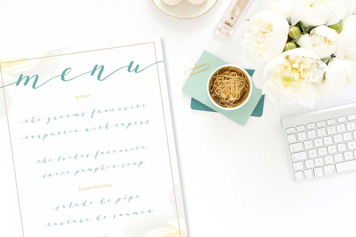 Joleni Modern Calligraphy font, a Script Font by By Lef (Photo 10 of 11)
