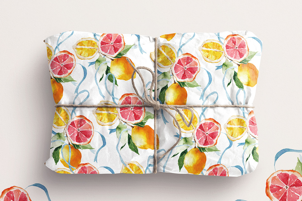Watercolor Clipart - LA DOLCE VITA, a Decorative Illustration by Beigetime (Photo 8 of 13)