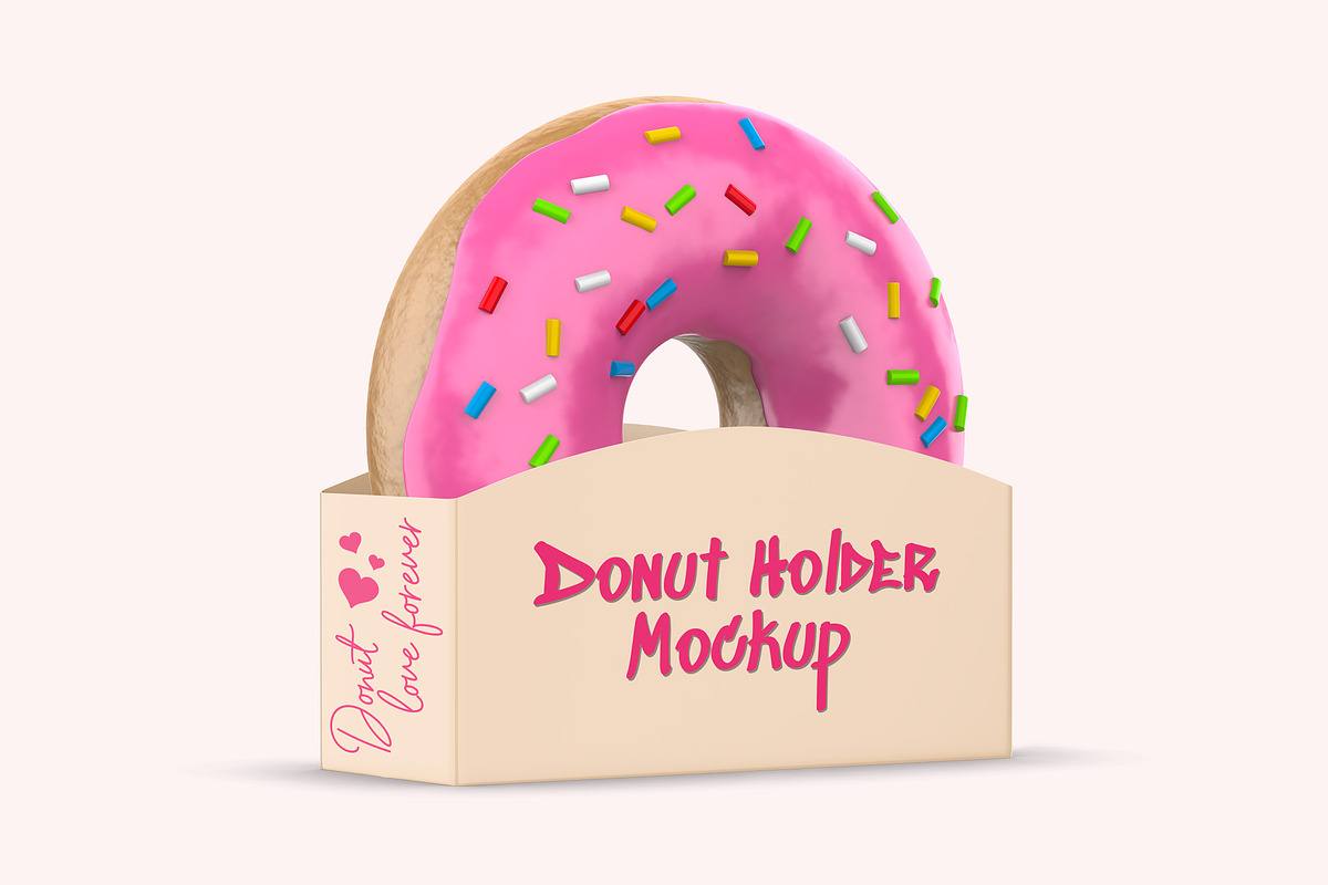 Donut Holder Mockup, a Packaging Mockup by Dev.Rawat21 (Photo 2 of 3)