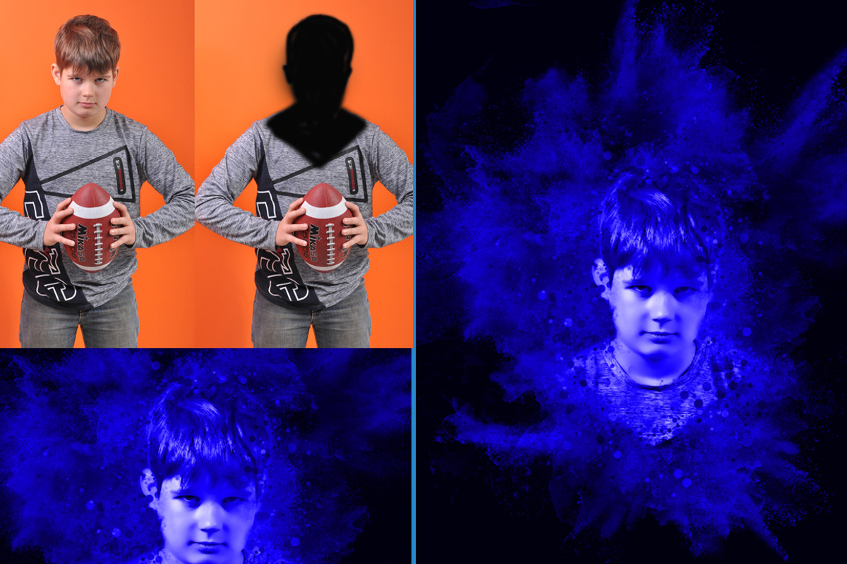 Pop Art Powder Explosion Action, an Action Add-On by MRI STUDIO