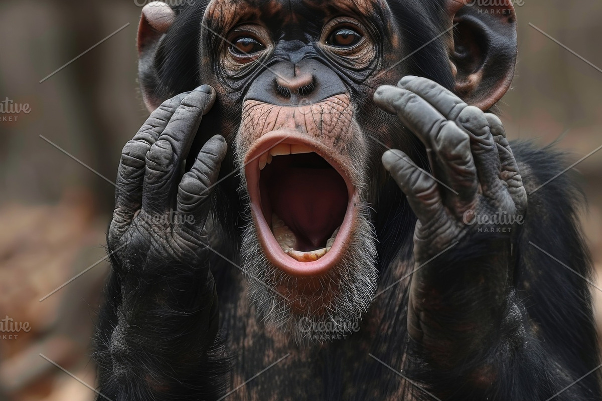 236 surprised animals, an Animal Photo by Handmadefont (Photo 49 of 241)